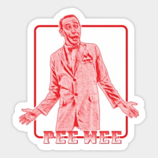 Pee-wee Herman Pop Art Style Sticker